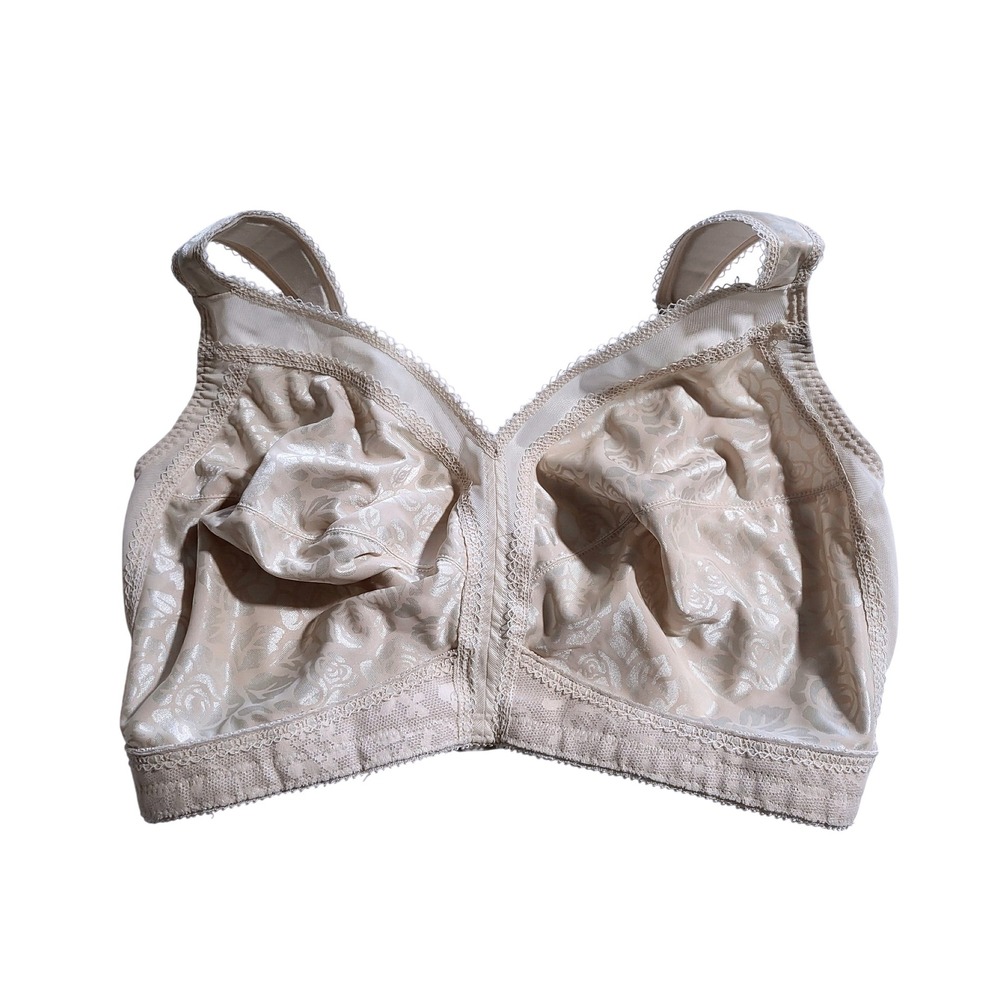 Playtex 18 Hour Ultimate Shoulder Comfort Wireless Bra 38H Beige Nude‎ EUC